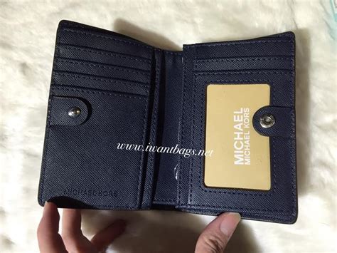 michael kors slim wallet navy|Michael Kors small black wallet.